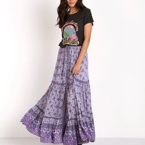 Spell Kombi Maxi Skirt in Lavender